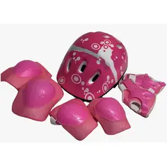 GENERICO - Set Protección Niñas Para Patines ,bicicleta, skate, Rosado