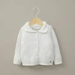 OPALINE - Chaleco crema de niña