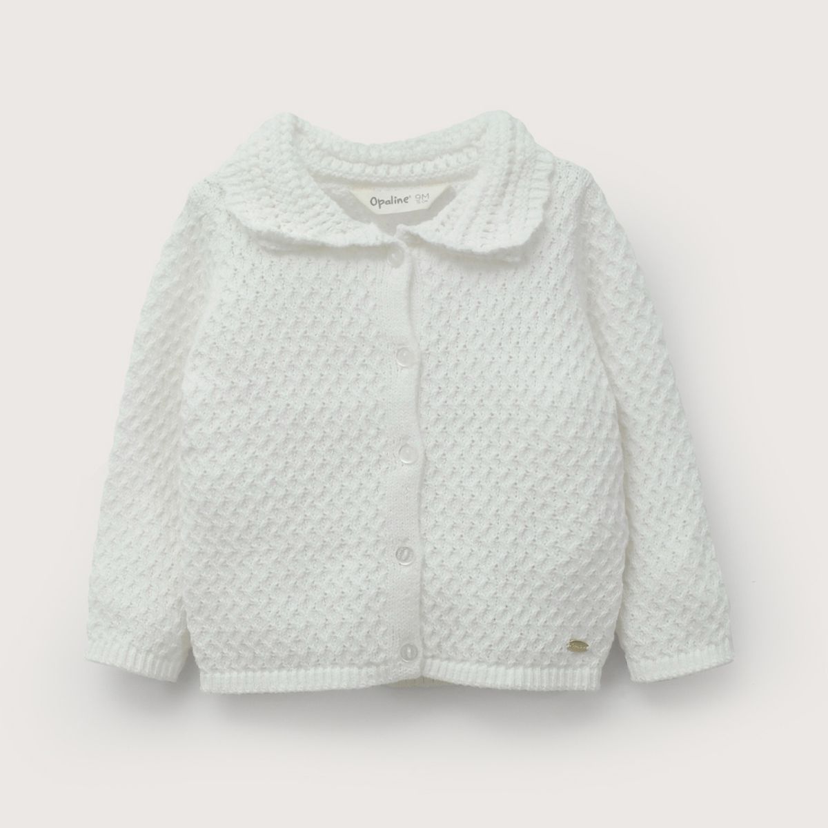 OPALINE - Chaleco crema de niña