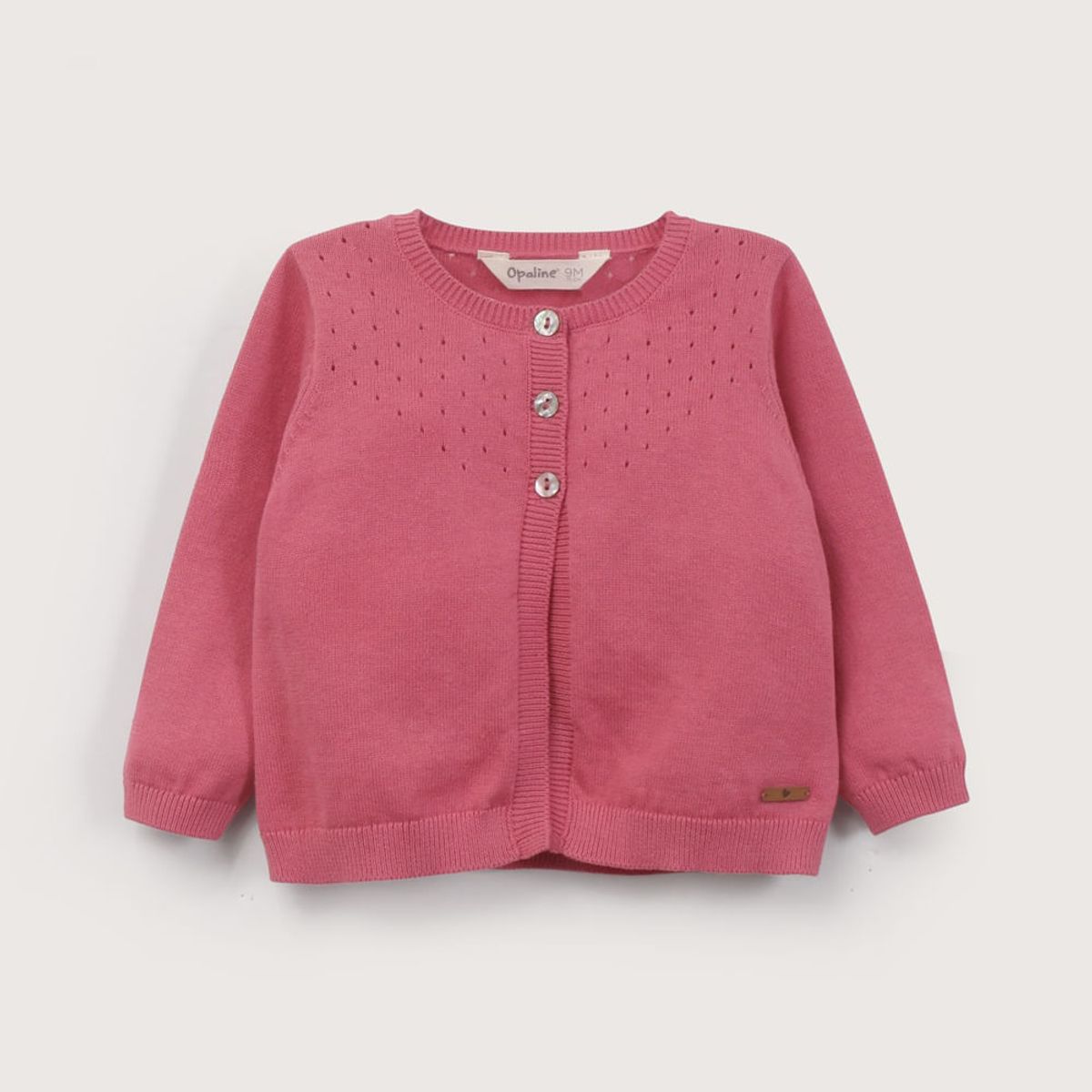 OPALINE - Chaleco fucsia de niña 40796