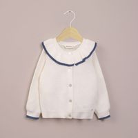 Chaleco blanco con cuello de niña 40793