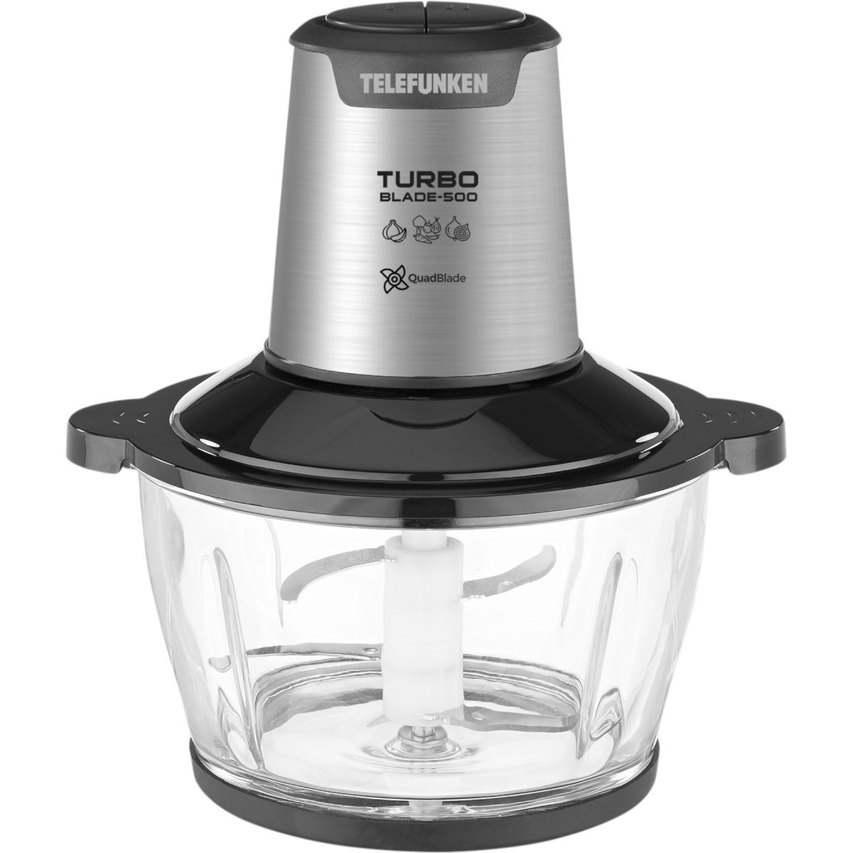 TELEFUNKEN - Picadora Turbo Blade 600W Bowl Vidrio 1.5 LT