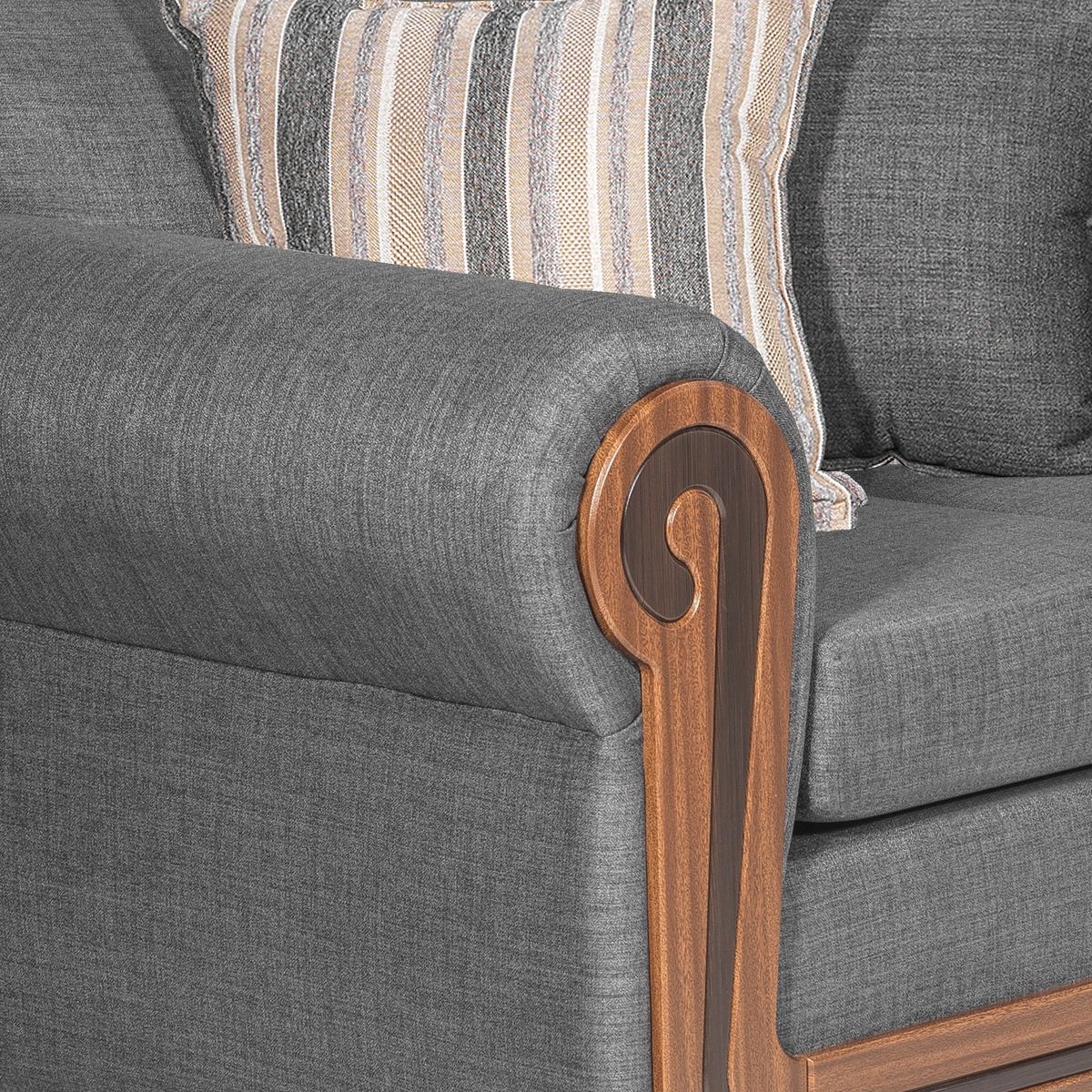 COLBOX - Sofá Silverado 2 Cuerpos Tela