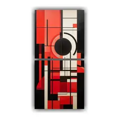 GENERICO - Dos Canvas Fotografia Pop Art Composición 20x40 Cm