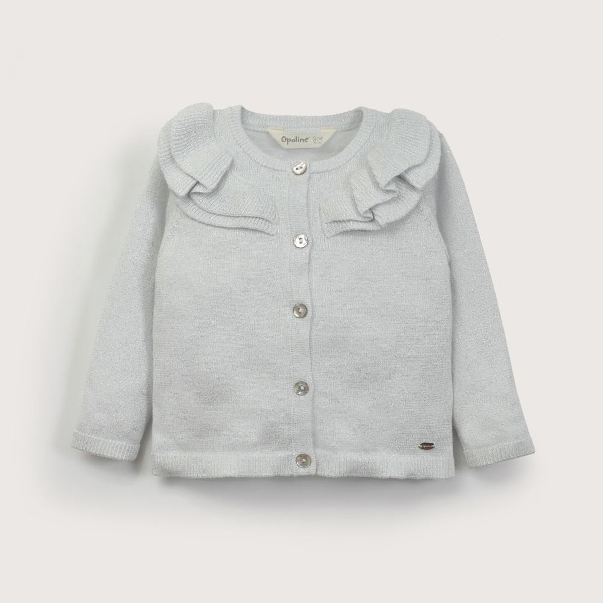 OPALINE - Chaleco gris de niña 40798