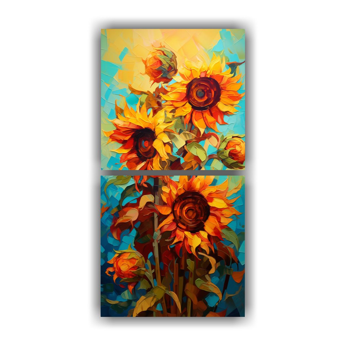 GENERICO - Cuadros Inspirados En Van Gogh Interpretación 30x60 Cm