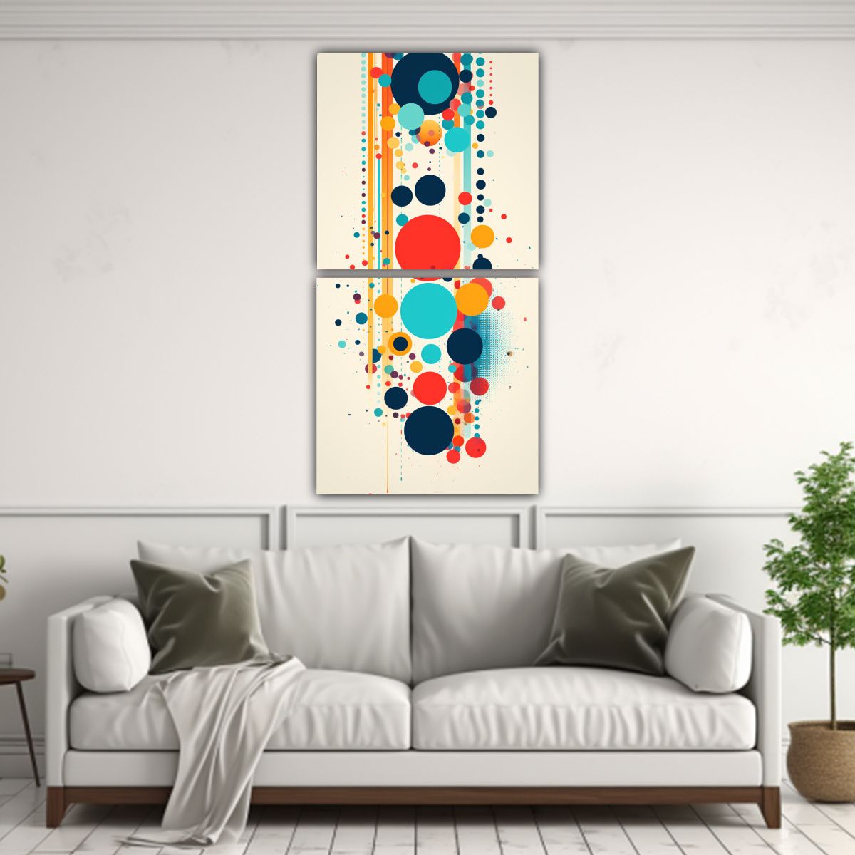 GENERICO - Pinturas En Bastidor Calidos Simplicidad 50x100 Cm