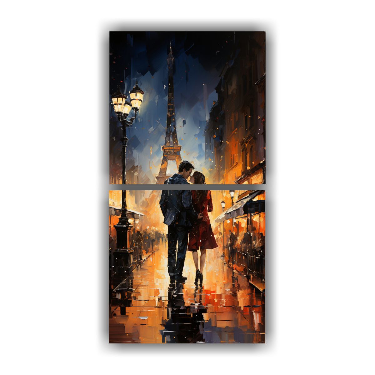 GENERICO - Pinturas Decorativas De Dos Hombres Besándose En 50x100 Cm