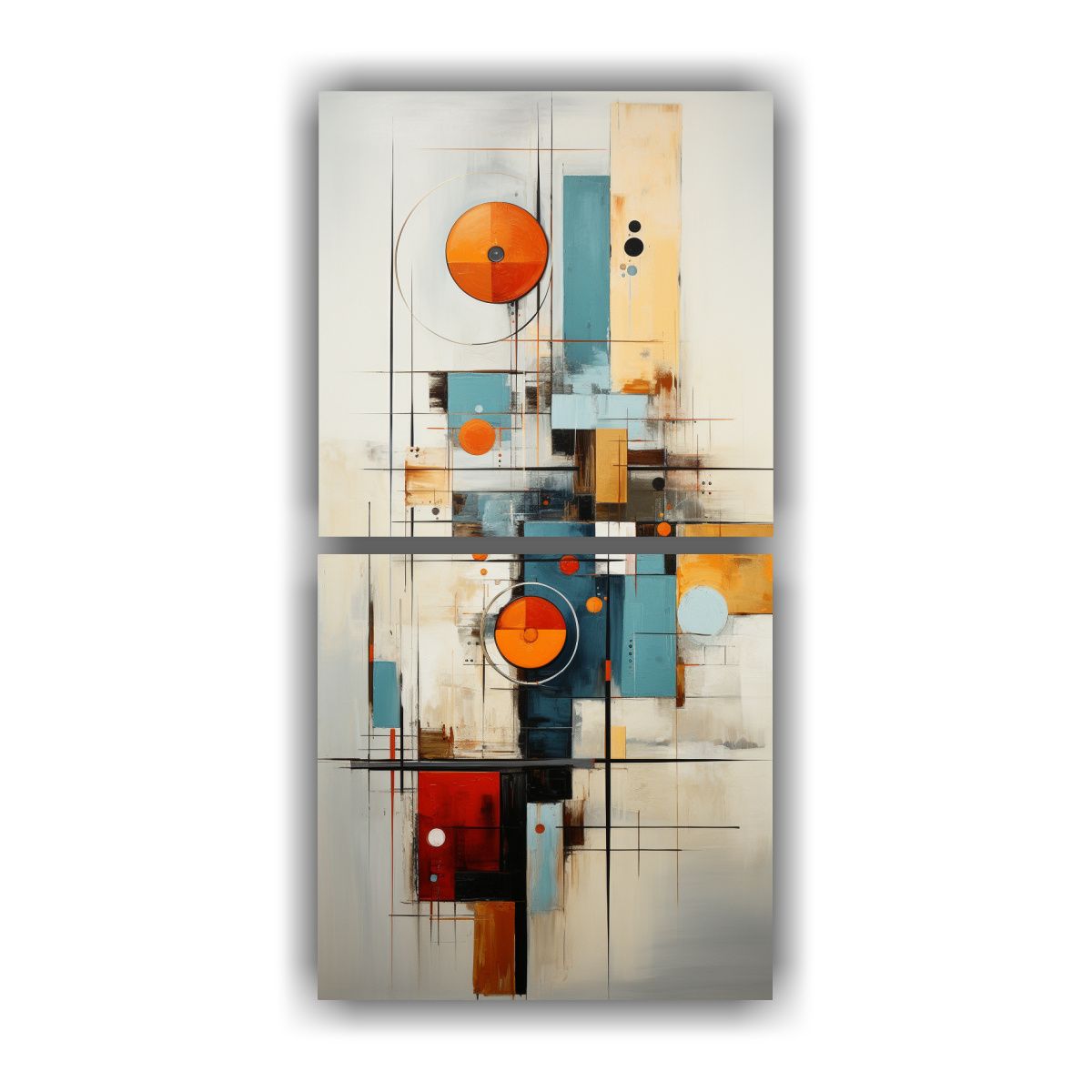 GENERICO - Pinturas Abstractas De Decoración Estilo 20x40 Cm