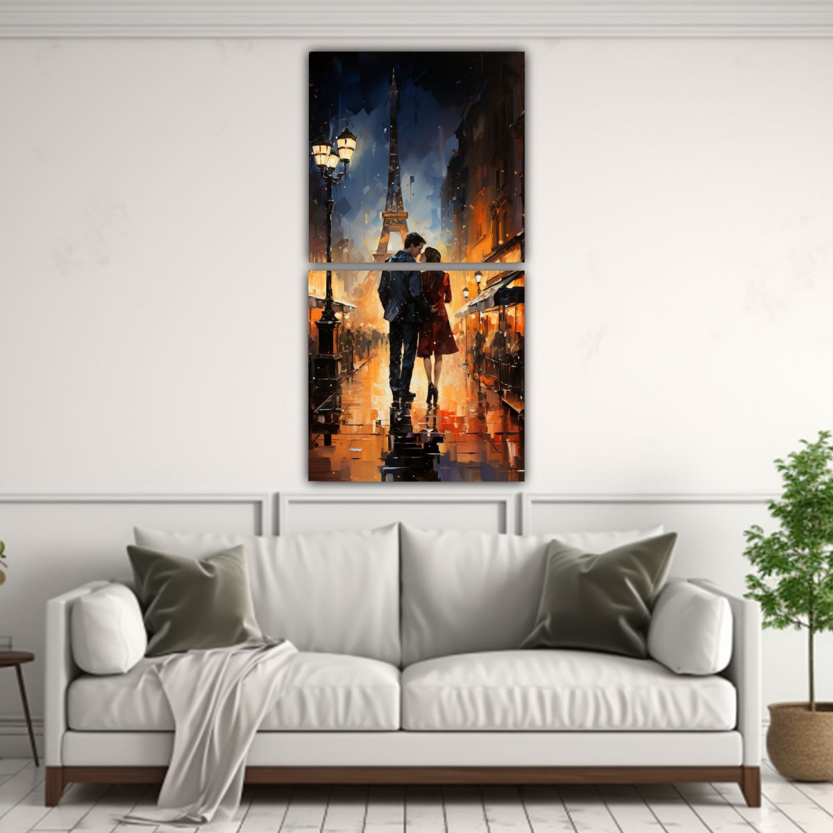 GENERICO - Pinturas Decorativas De Dos Hombres Besándose En 30x60 Cm