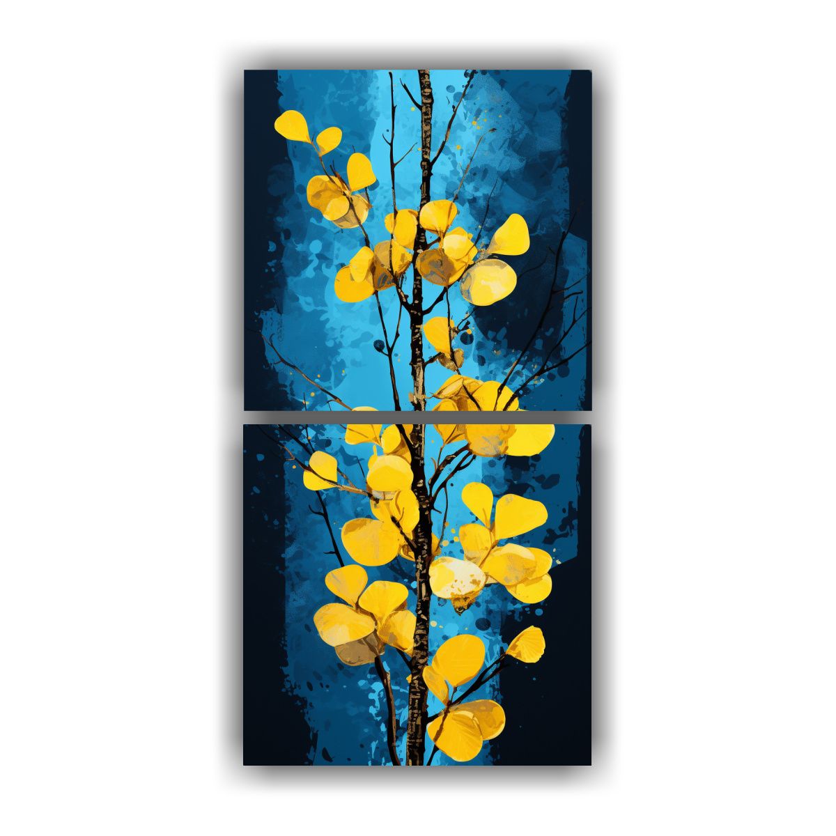 GENERICO - Pinturas Decorativas De 2 Bellas Artes 20x40 Cm