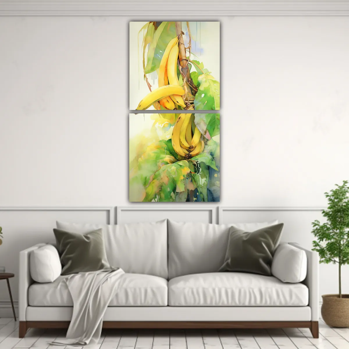GENERICO - Pintura Abstracta De Textura Con árbol De 20x40 Cm