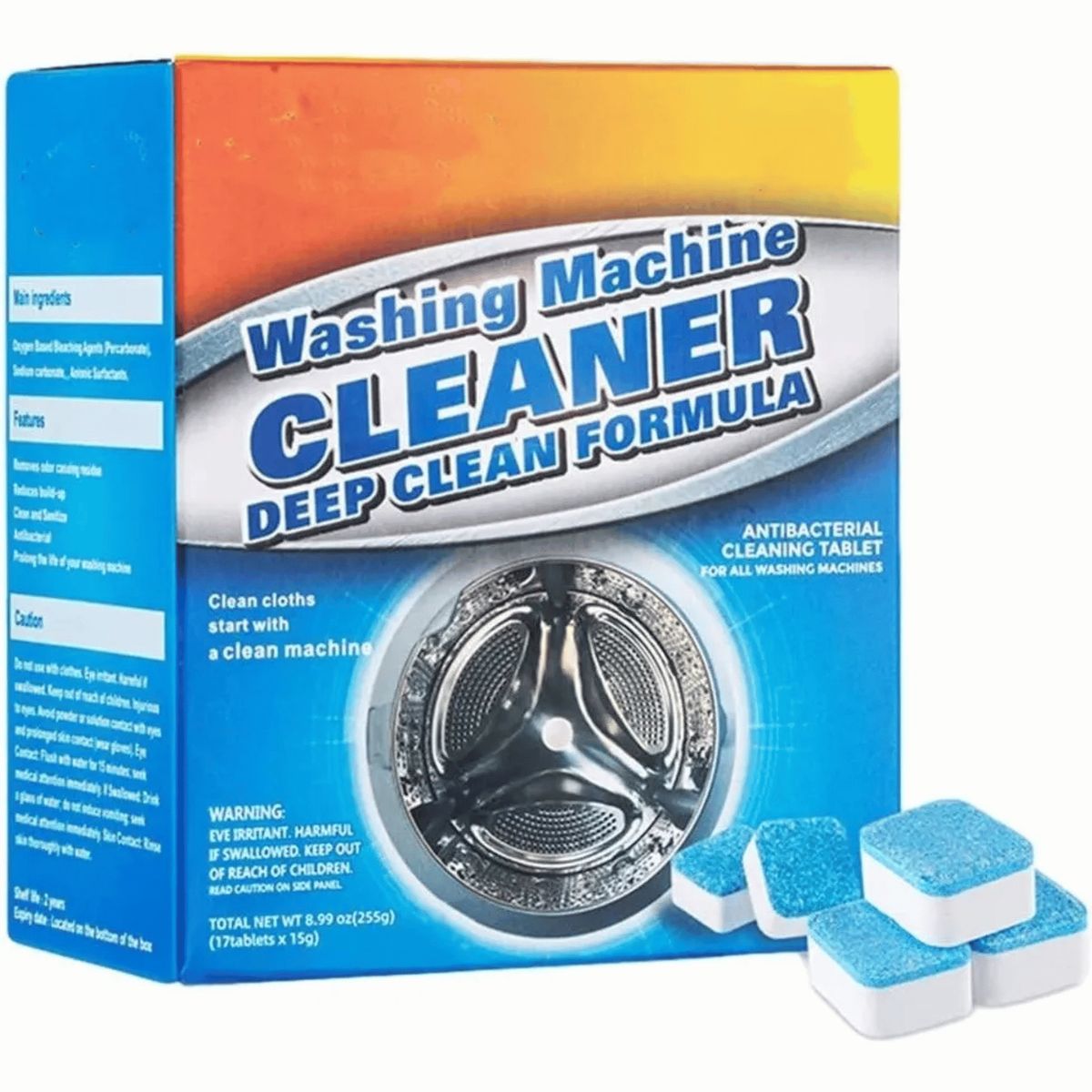 MOVI - Pastillas Efervescentes Limpieza De Máquina Lavadora 12 Uds