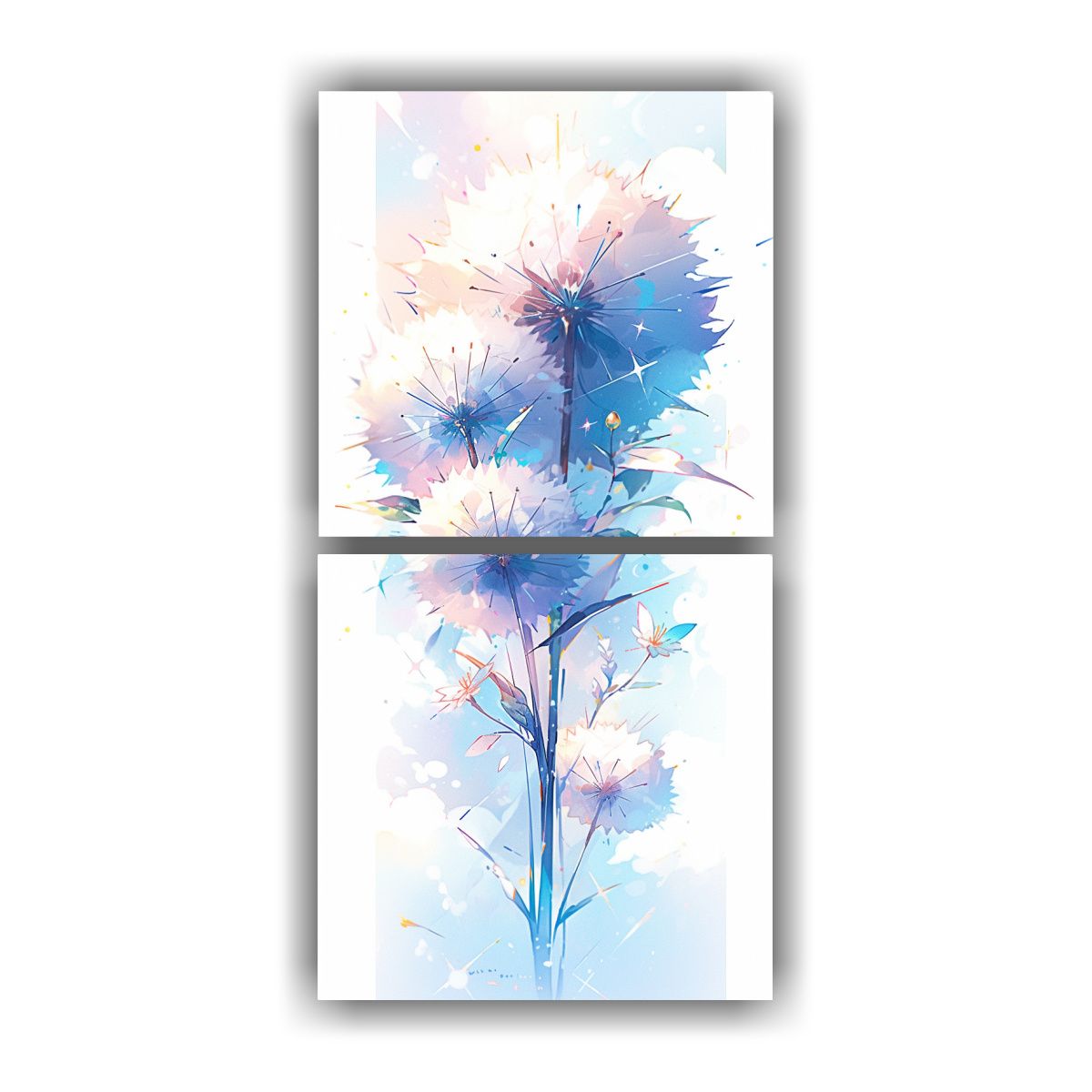 GENERICO - Pintura Abstracta De Colores Del Arco Iris Con 50x100 Cm