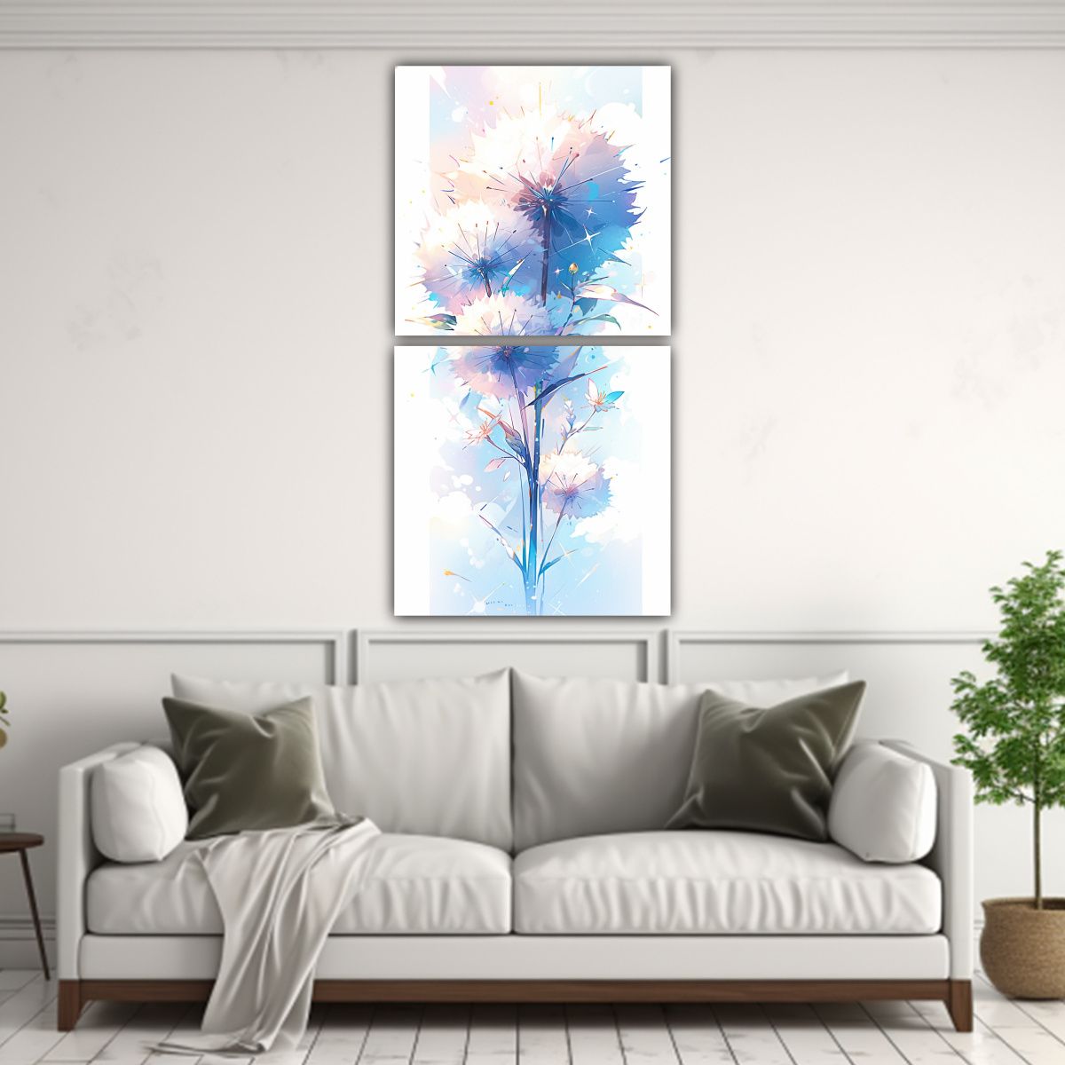 GENERICO - Pintura Abstracta De Colores Del Arco Iris Con 50x100 Cm