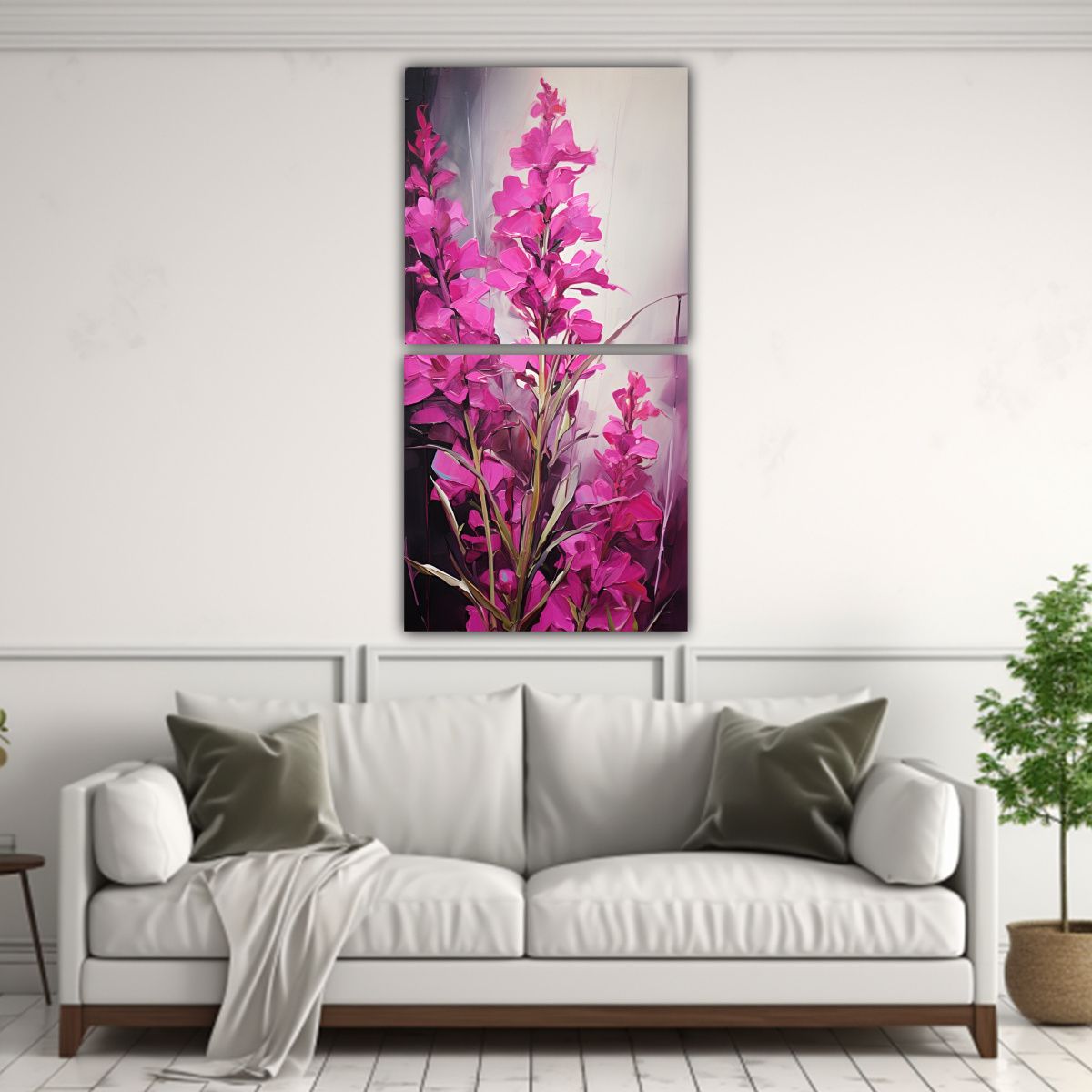 GENERICO - Pintura Abstracta De Alta Calidad Con Detalles En 40x80 Cm