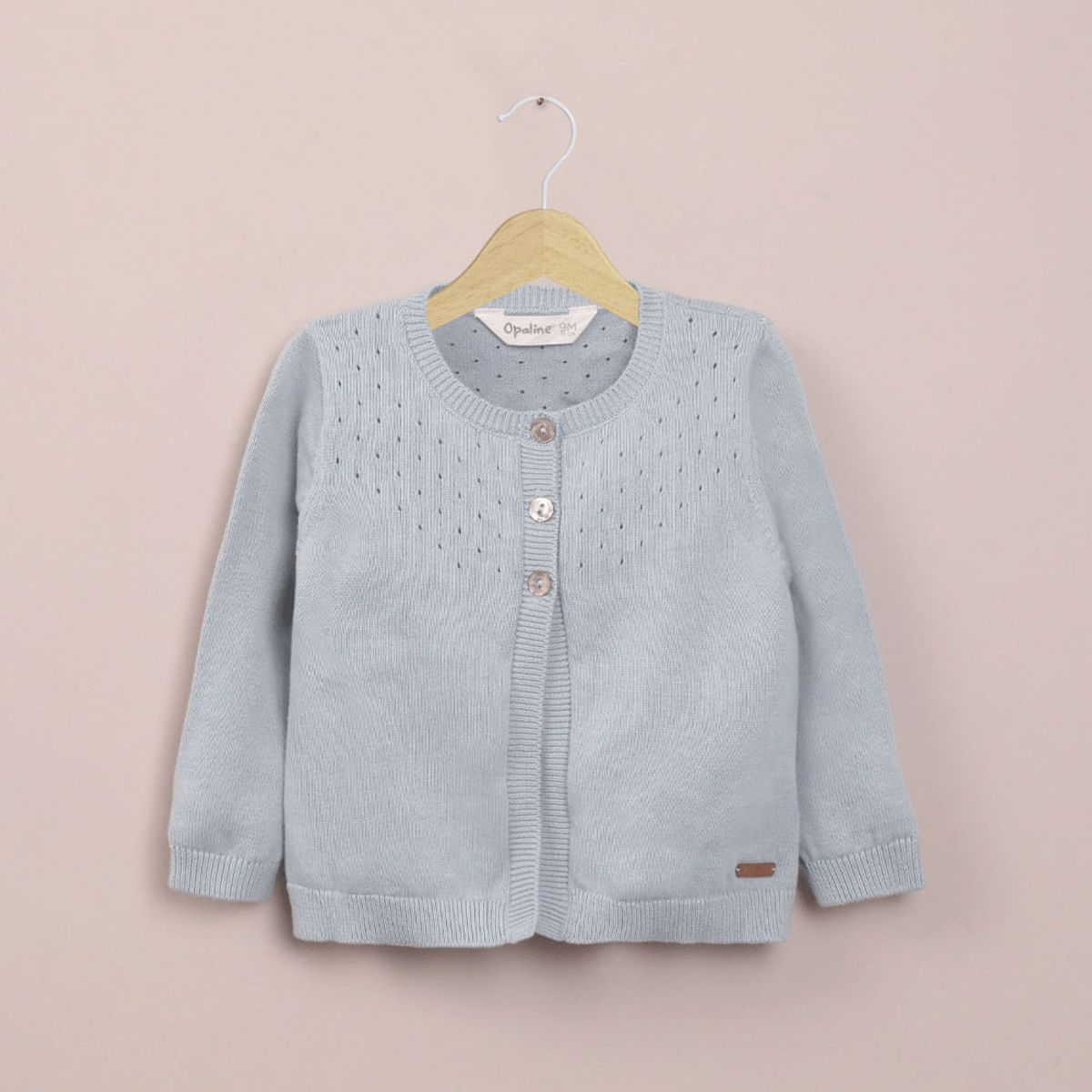 OPALINE - Chaleco verde de niña 40801