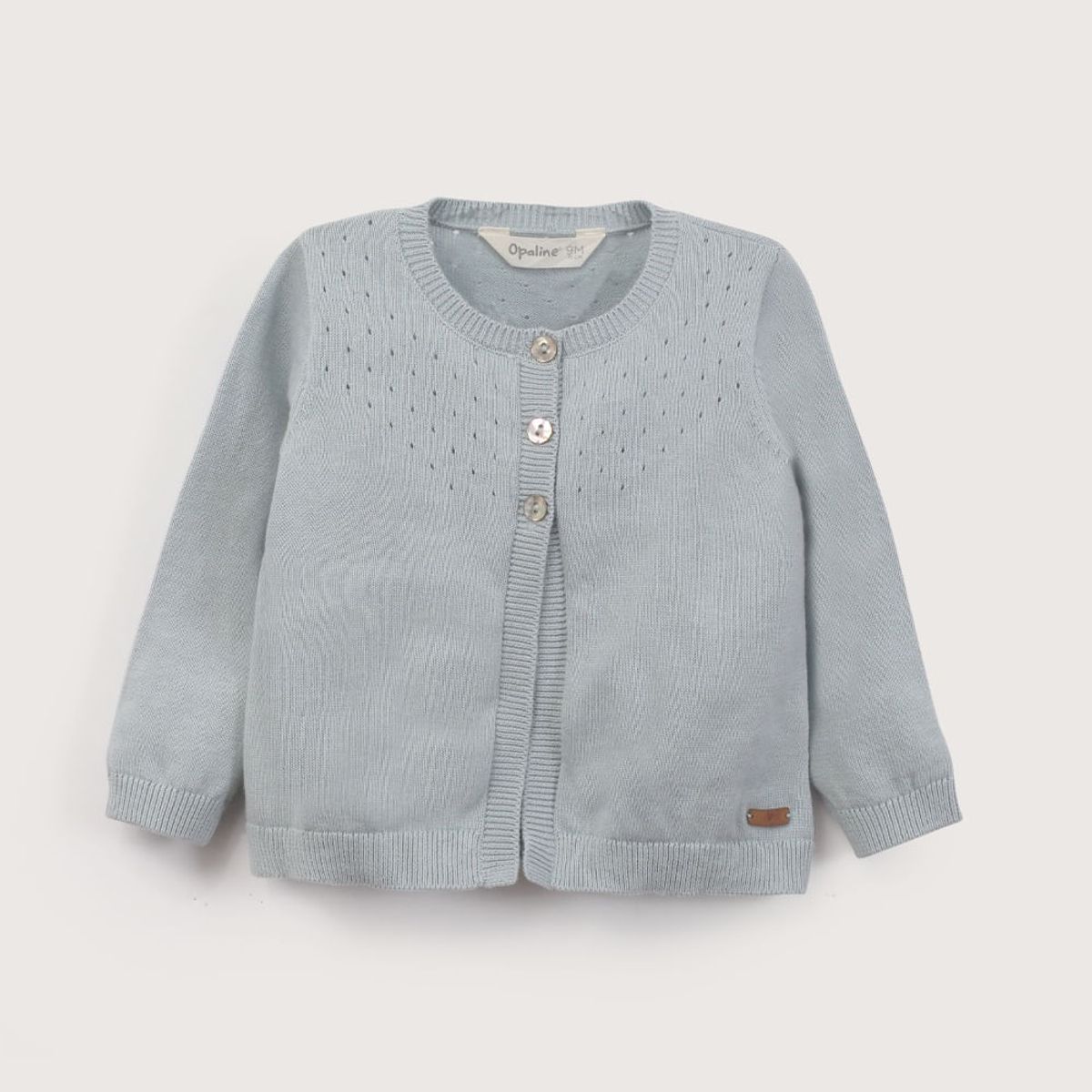 OPALINE - Chaleco verde de niña 40801