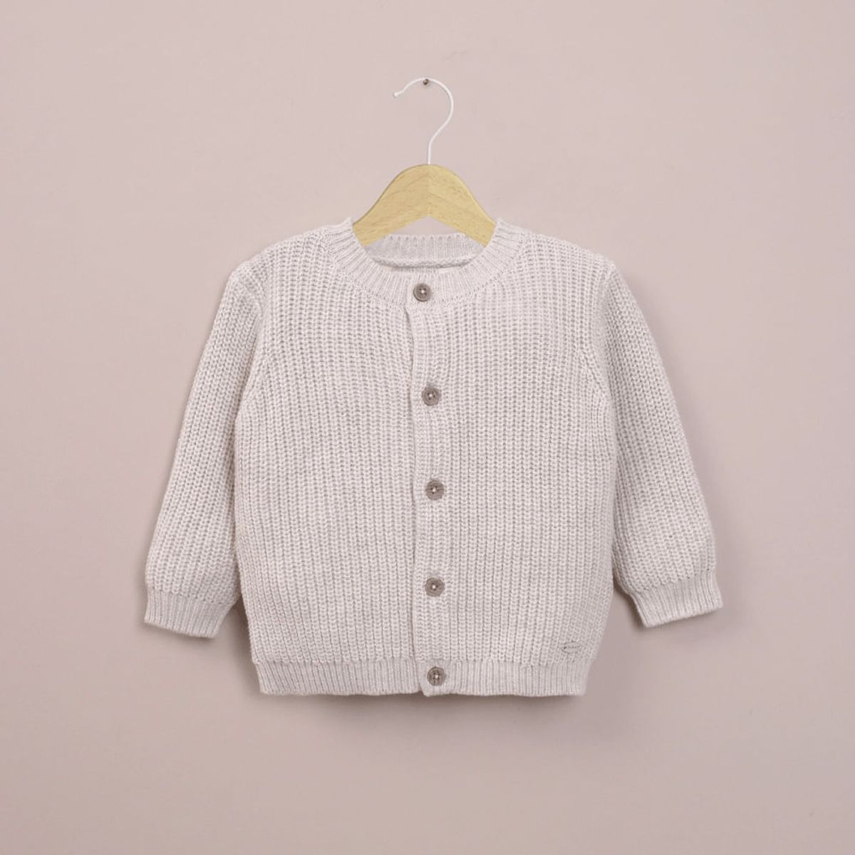 OPALINE - Chaleco gris de bebé niño 40797