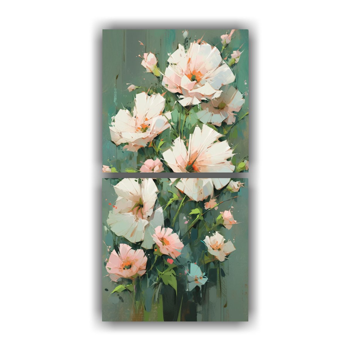 GENERICO - Artes De Pared Tema Fantástico Cuadro De Flores 50x100 Cm