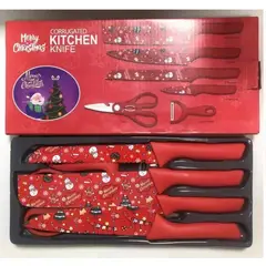THIS IS FELIZ NAVIDAD - Set de Cuchillos de Cocina Navideños de 6 Piezas