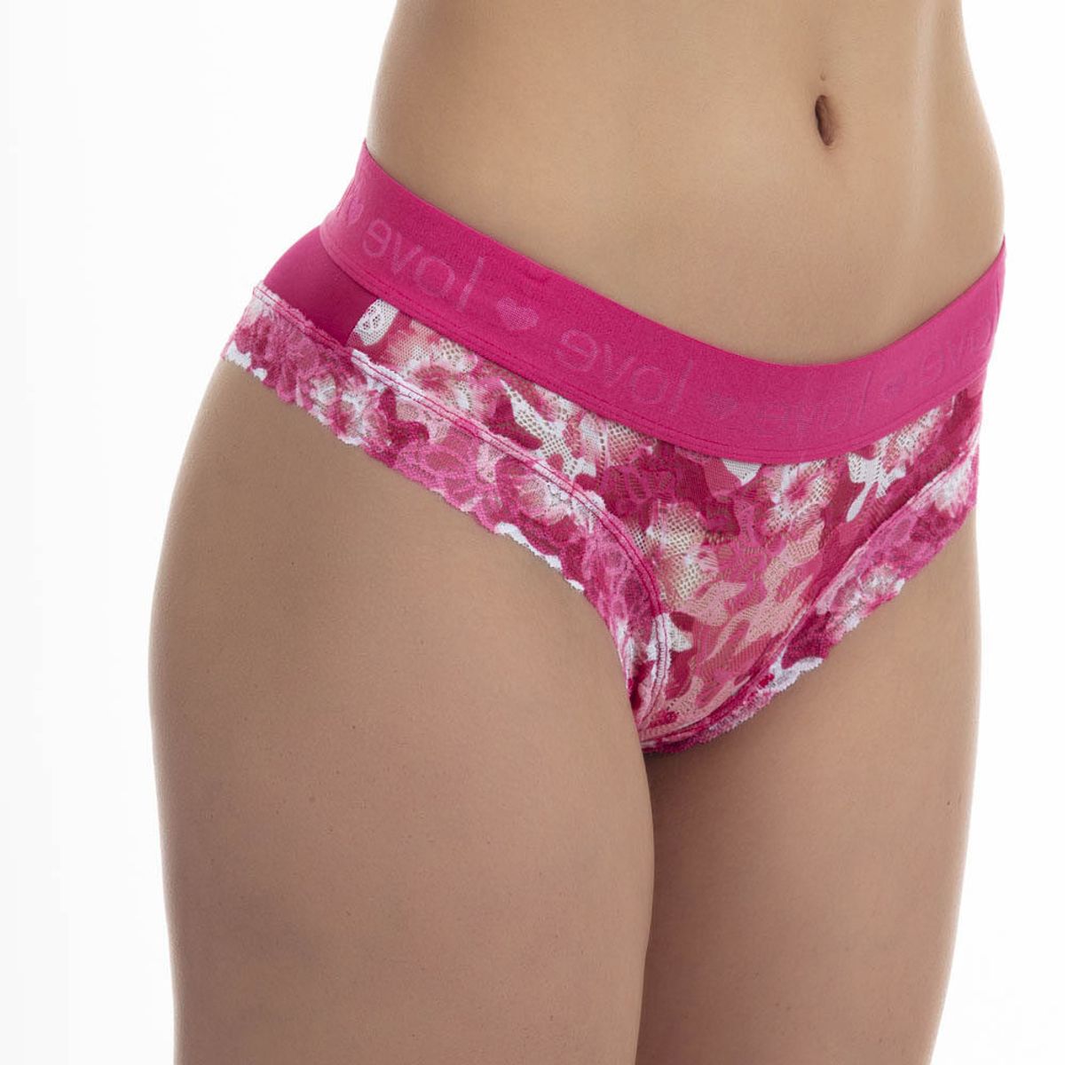 LADY GENNY - Pantaleta De Encaje Con Malla