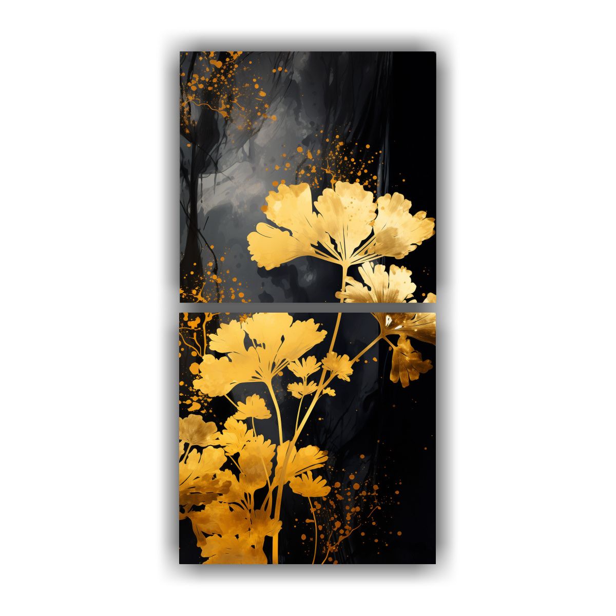 GENERICO - Conjunto 2 Lienzos Decorativos Interior Hierbas 60x120 Cm