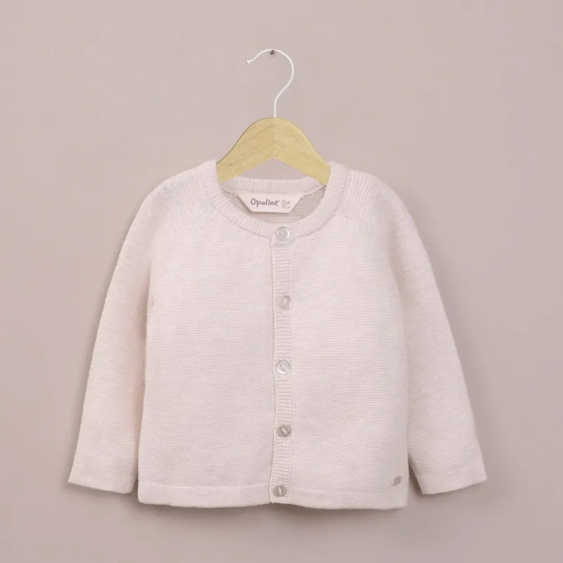 OPALINE - Chaleco beige de bebé unisex 40791