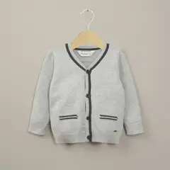 OPALINE - Chaleco gris de niño 40799
