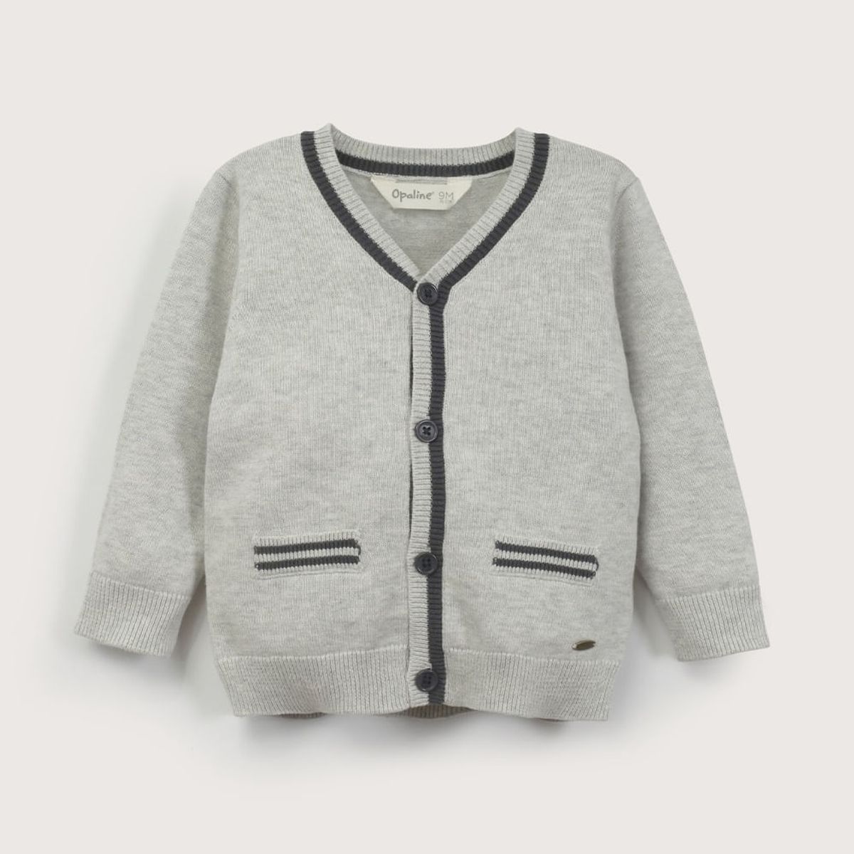 OPALINE - Chaleco gris de niño 40799