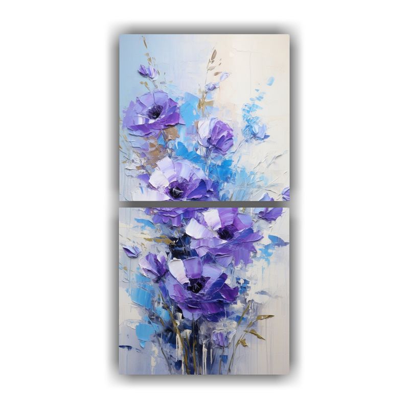 GENERICO - Artes Conceptual Alegría A Cuadro De Flores 30x60 Cm