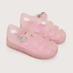 OPALINE - Sandalia primeros pasos aqua rosada de niña