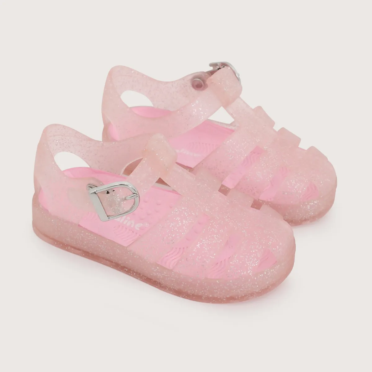 OPALINE - Sandalia primeros pasos aqua rosada de niña