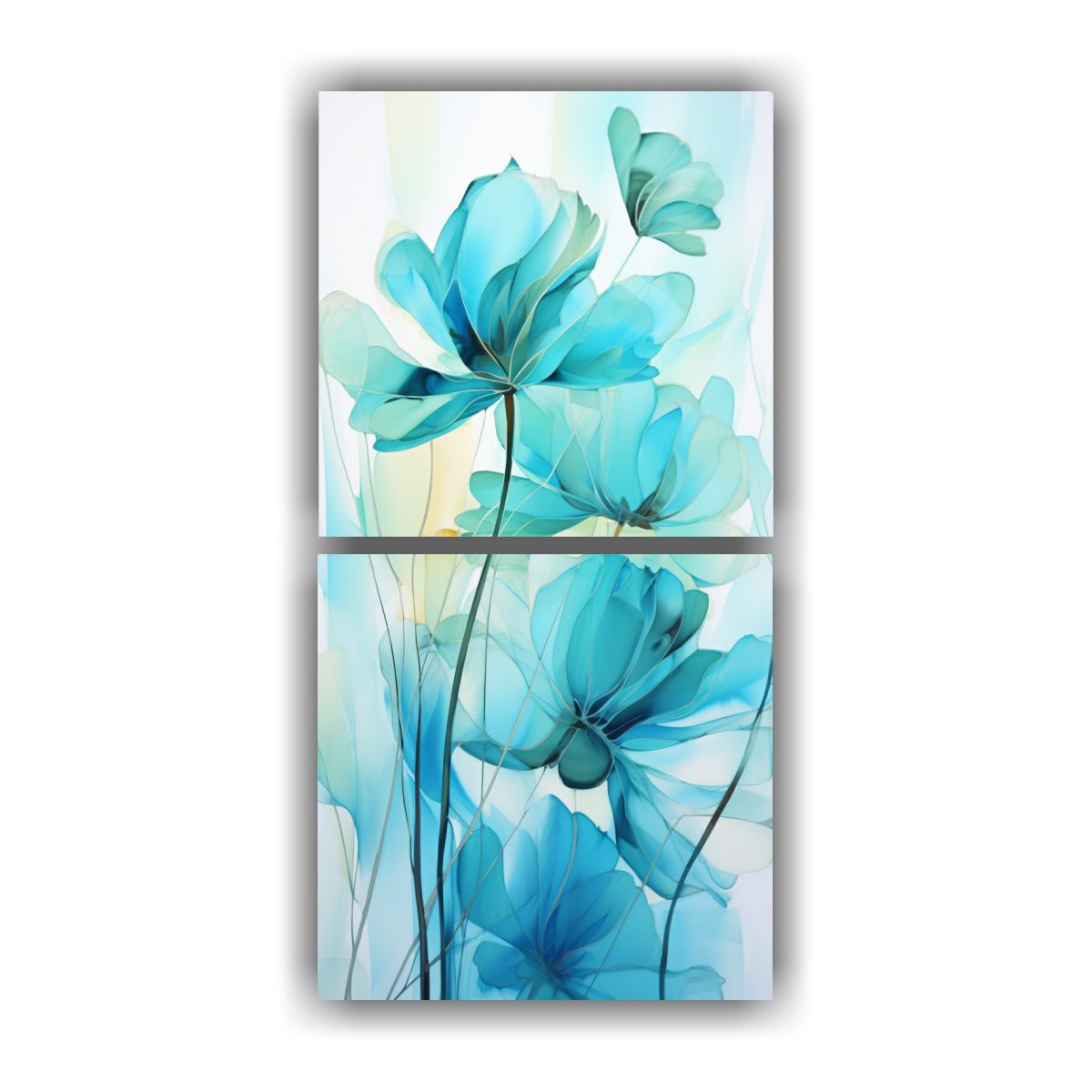 GENERICO - Conjunto 2 Cuadros Estilo Galería Atmosfera 30x60 Cm