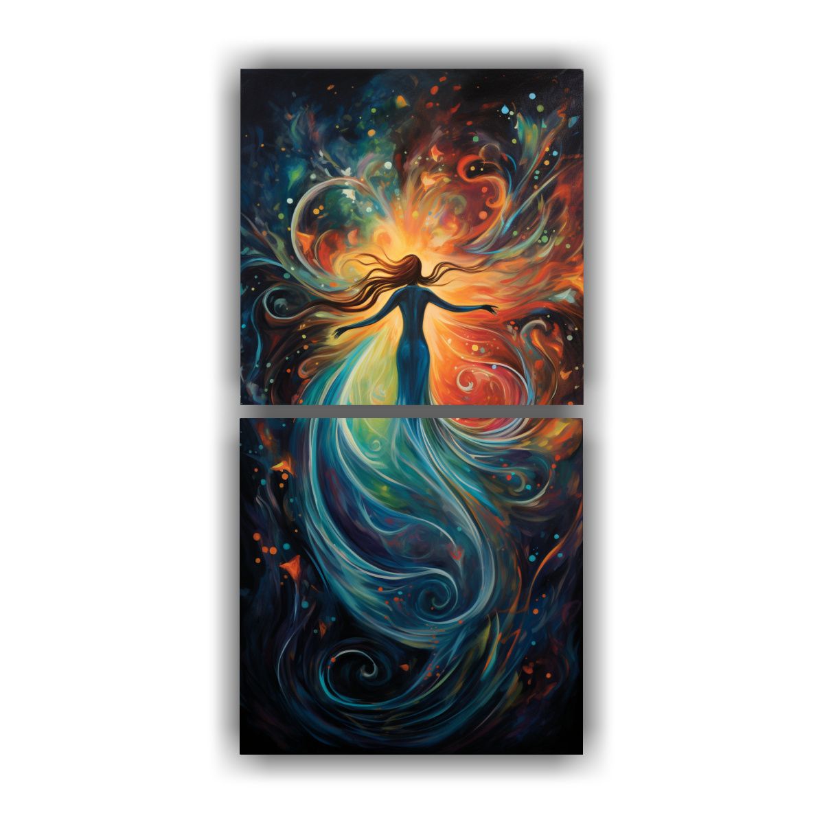 GENERICO - Pinturas Decorativas Abstractas De Oficina Danza 30x60 Cm