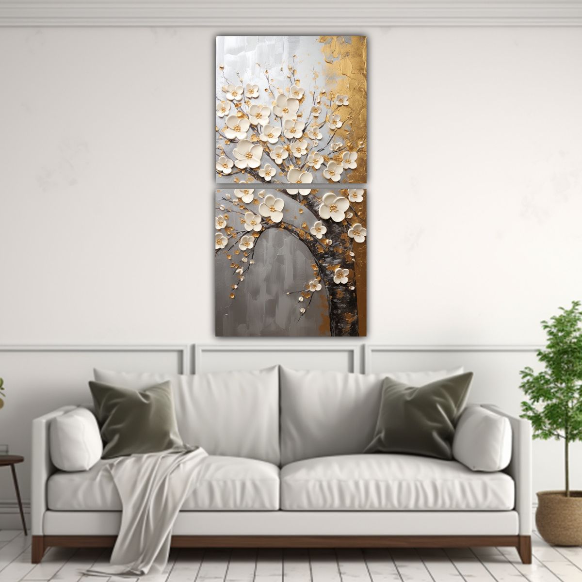 GENERICO - Cuadro Moderno Interiores Pintura En Lienzo 30x60 Cm