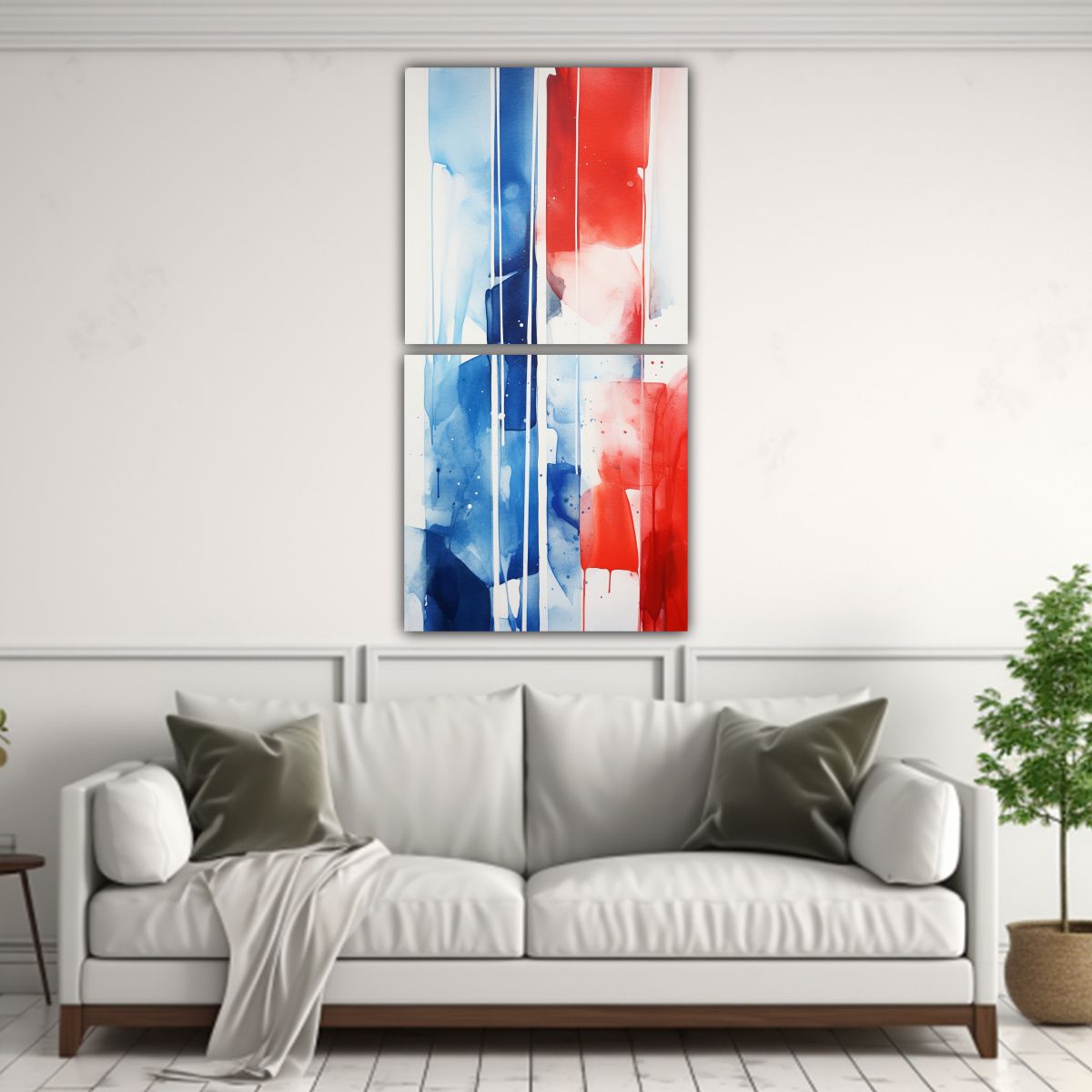 GENERICO - Lienzos Moderno Pintura Abstracta Original De La 20x40 Cm
