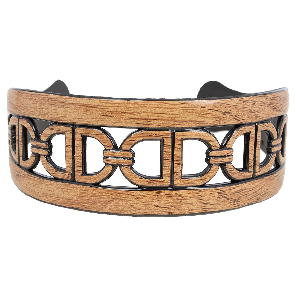 BIJOUTERIA LB20 SPA - Cintillo Ancho Eslabones - Beige