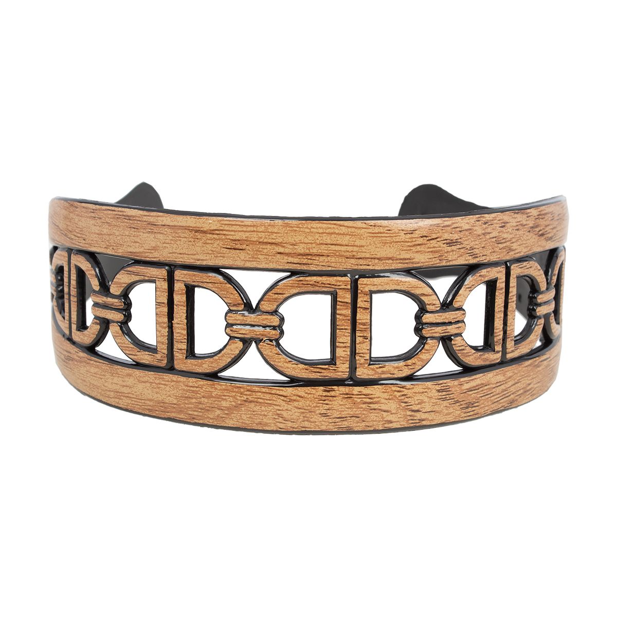 BIJOUTERIA LB20 SPA - Cintillo Ancho Eslabones - Beige