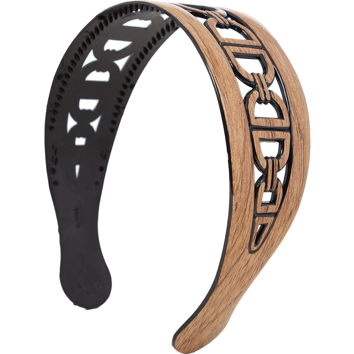 BIJOUTERIA LB20 SPA - Cintillo Ancho Eslabones - Beige