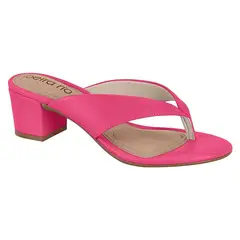 BEIRA RIO - Sandalia Taco Ancho 5cm Mujer Eco Cuero Fucsia