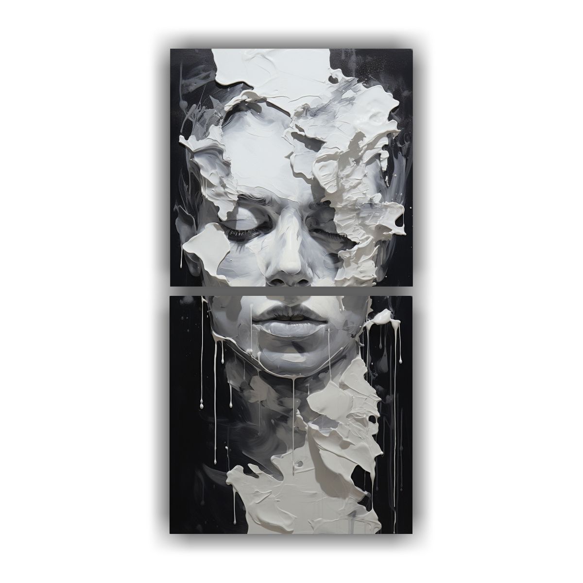 GENERICO - Pinturas Decorativas De Contornos Faciales Y 20x40 Cm