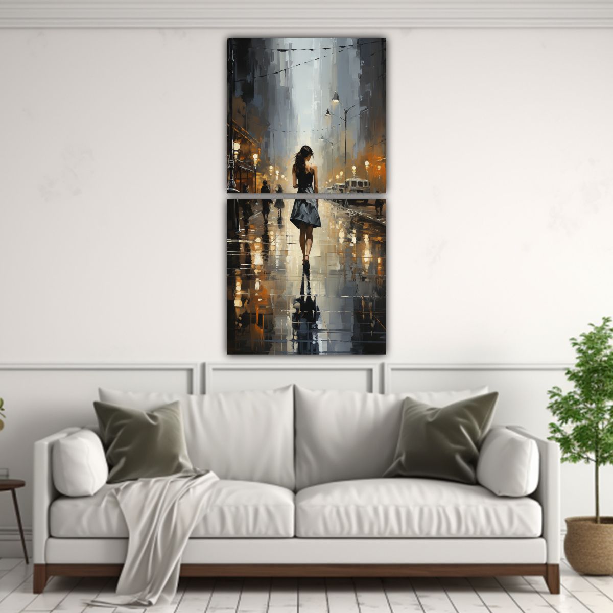 GENERICO - Cuadro Espectacular Impresionista Rectangular De 50x100 Cm