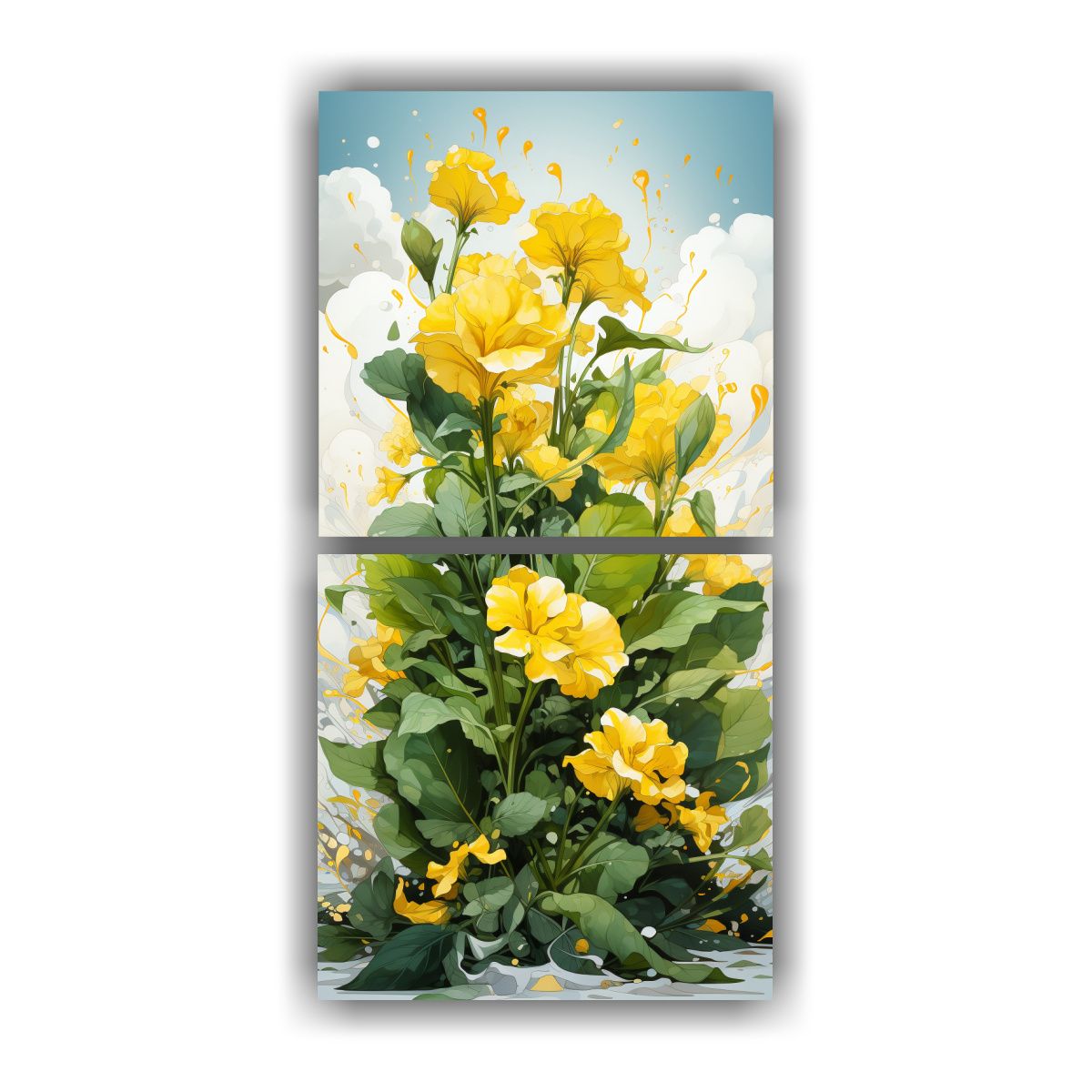 GENERICO - Lienzos Fotografía Impresionante De Albahaca En 40x80 Cm