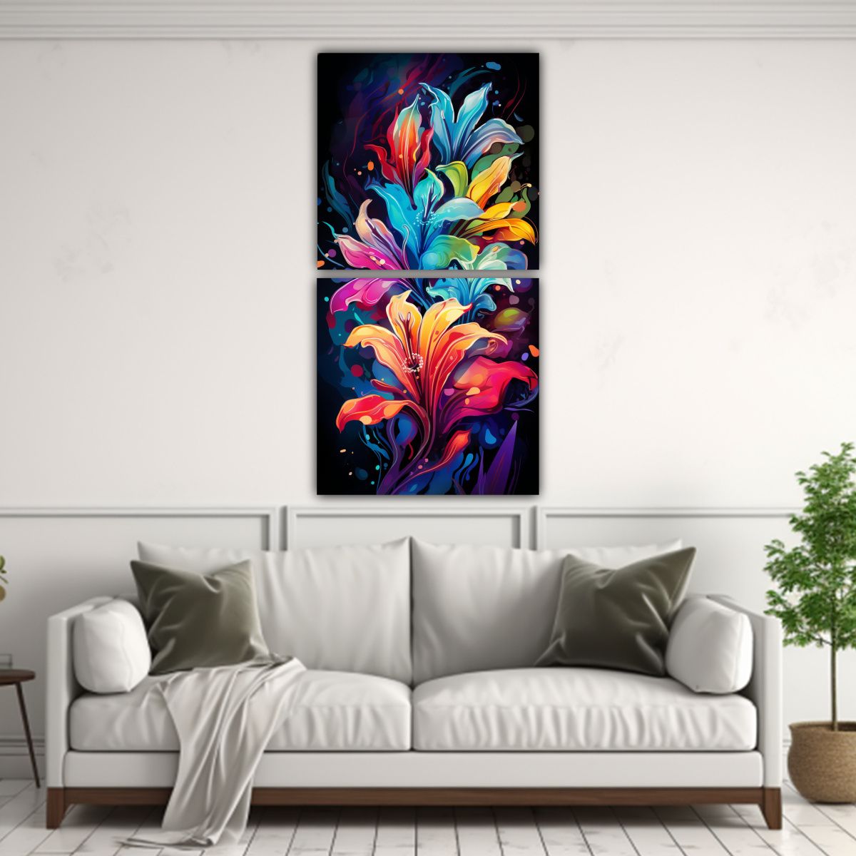 GENERICO - Pinturas De Decoración Minimalista De Ambiente 30x60 Cm