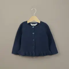 OPALINE - Chaleco azul de bebé niña 40789