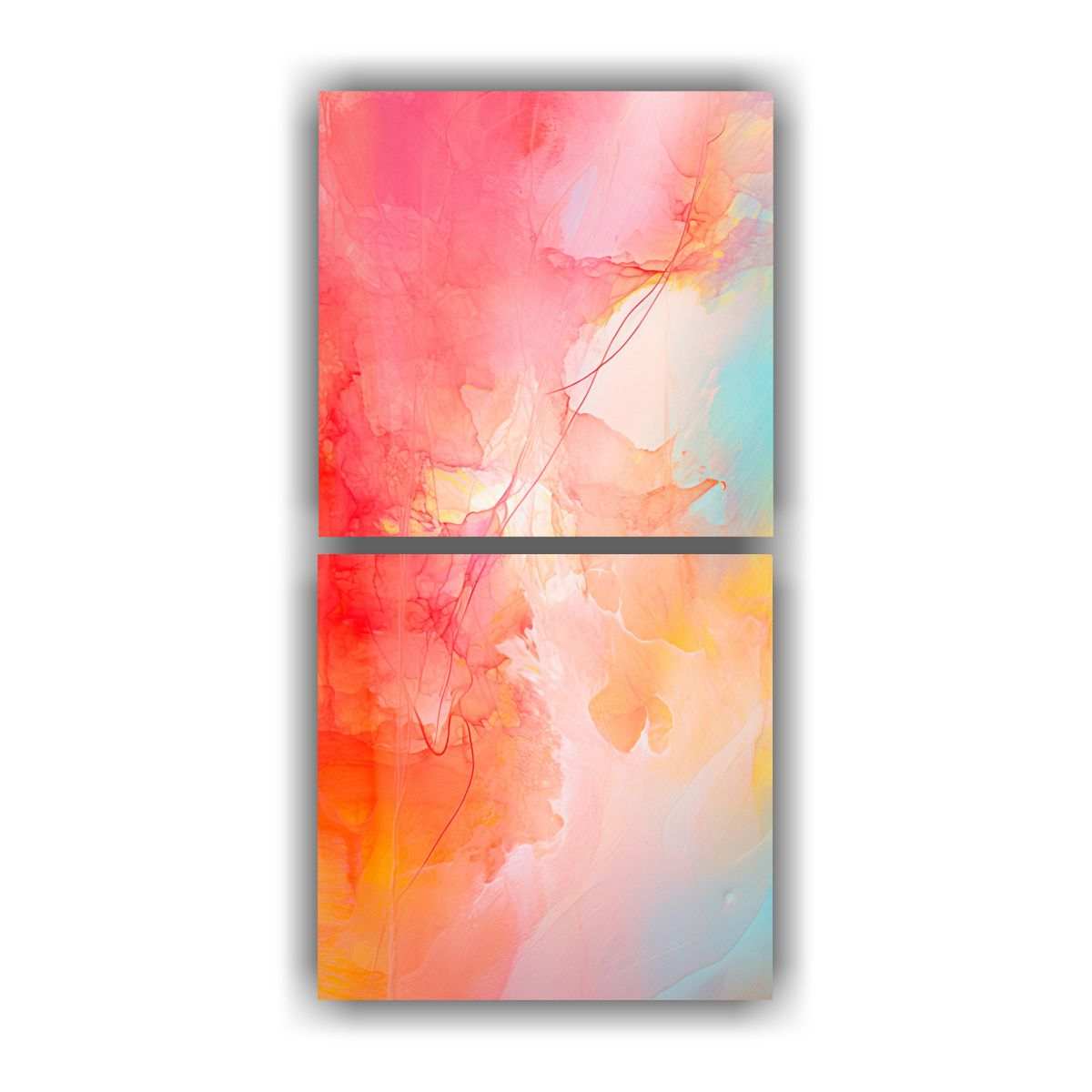 GENERICO - Pinturas Abstractas De Verano Exclusivas Y 20x40 Cm