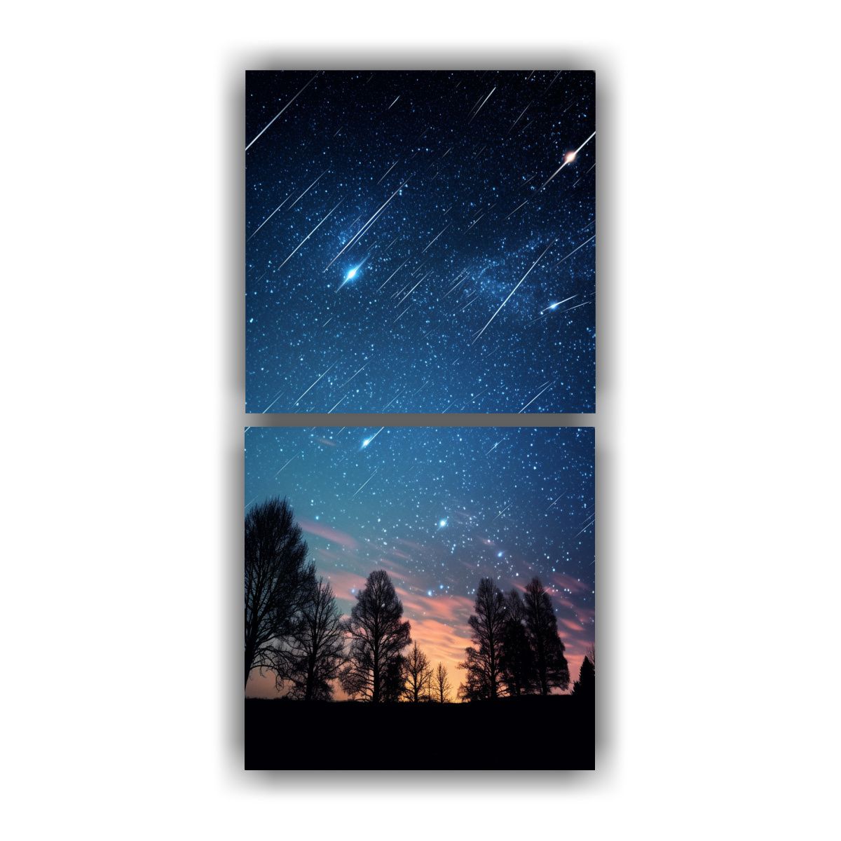 GENERICO - Cuadros Abstractos De La Abstracción Cósmica De 30x60 Cm