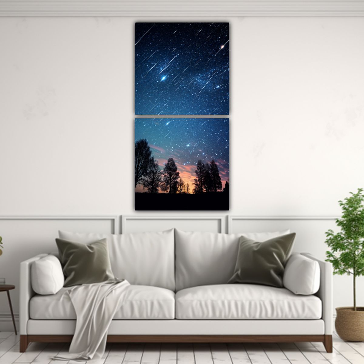 GENERICO - Cuadros Abstractos De La Abstracción Cósmica De 30x60 Cm