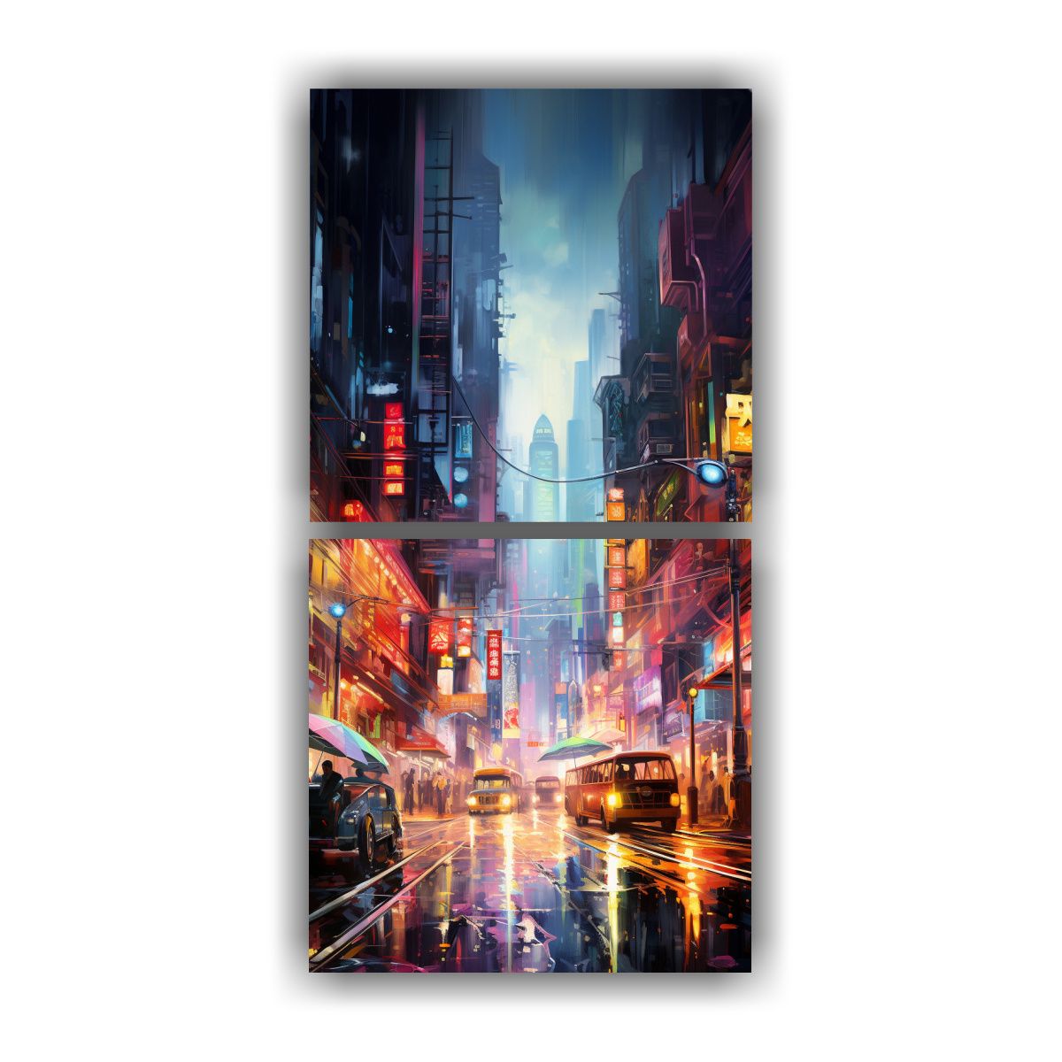 GENERICO - Cuadro Decorativo Con Diseño De La Energía 40x80 Cm